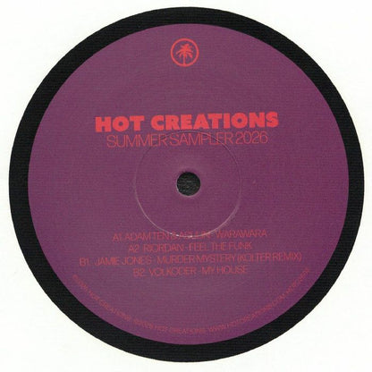 Various – Hot Creations Summer Sampler 2026 (12", Hot Creations, 2026) Back Cover