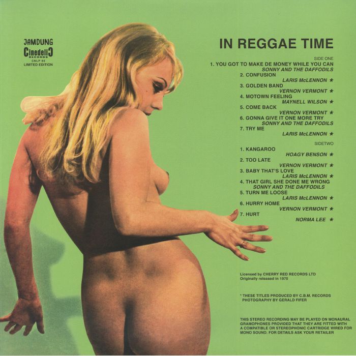 Various – In Reggae Time (LP, JAMDUNG, 2026) Back Cover