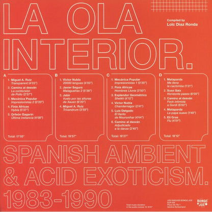 Various – La Ola Interior (Spanish Ambient & Acid Exoticism 1983-1990) (2xLP, Les Disques Bongo Joe, 2021) Back Cover