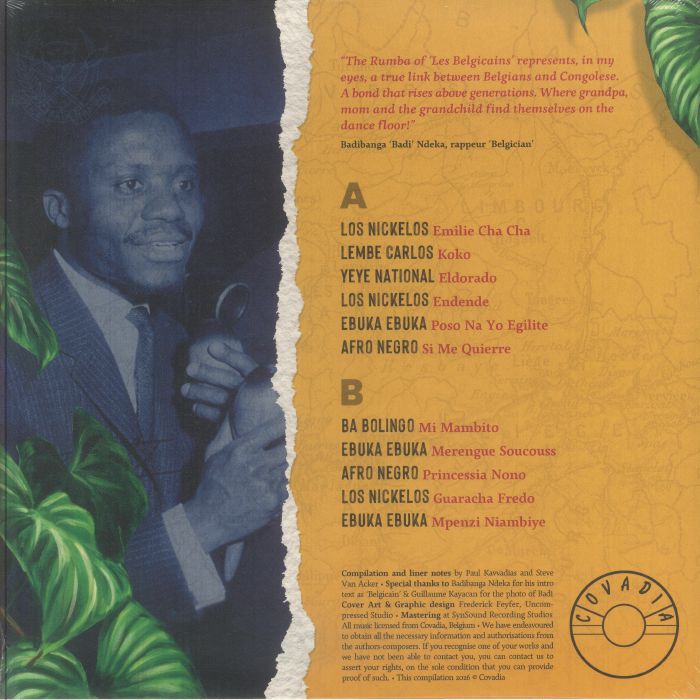 Les Belgicains – Vol. 2: Na Tango Ya Covadia 1964-70 (LP, Covadia, 2026) Back Cover