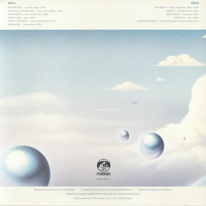 Various – Lonely Man's Dream (LP, Forager Records, 2026) Back Cover
