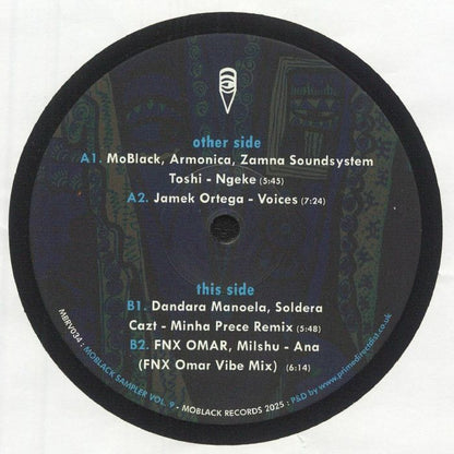 Various – MoBlack Sampler Vol. 9 (12", MoBlack Records, 2025) front cover