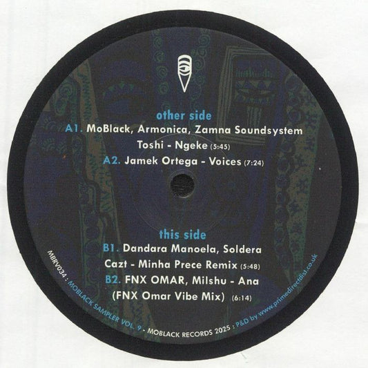 Various – MoBlack Sampler Vol. 9 (12", MoBlack Records, 2025) front cover