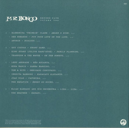 Various – Mr Bongo Record Club Volume Two (2xLP, Mr Bongo, 2021) back cover