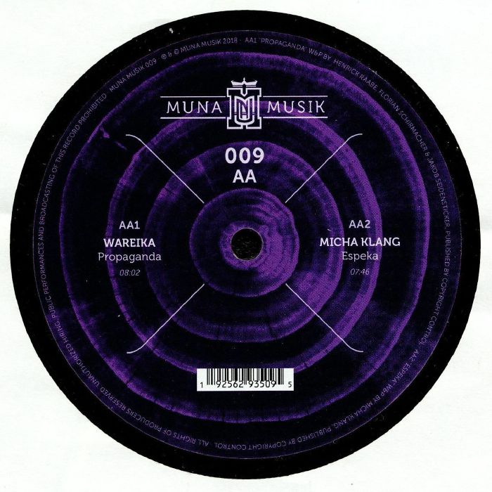 Various – Muna Musik 009 (12", Muna Musik, 2019) Back Cover