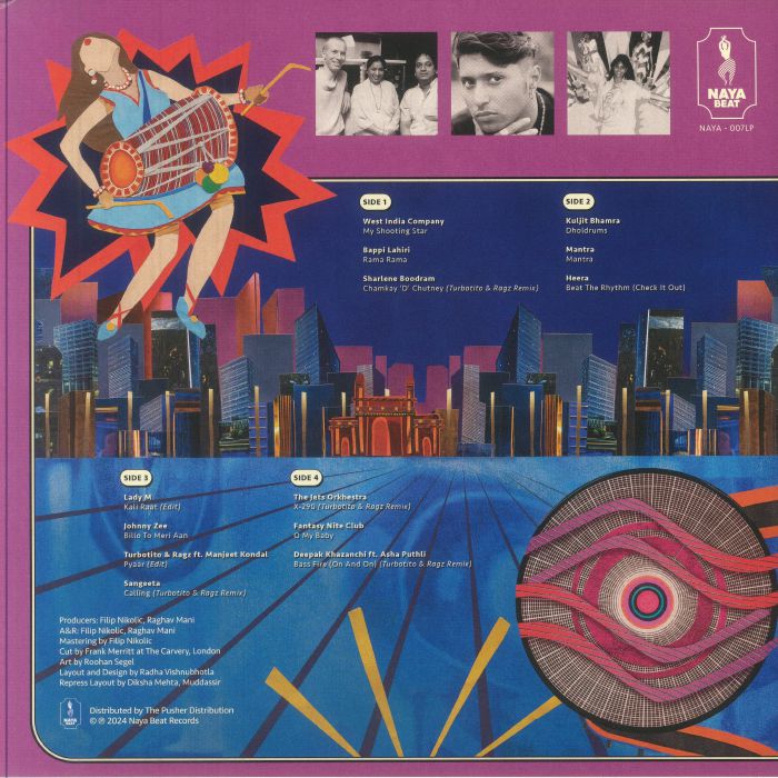 Various – Naya Beat Volume 2 (South Asian Dance And Electronic Music 1988-1994) (2xLP, Transparent, 180g, Naya Beat Records, 2025) Back Cover