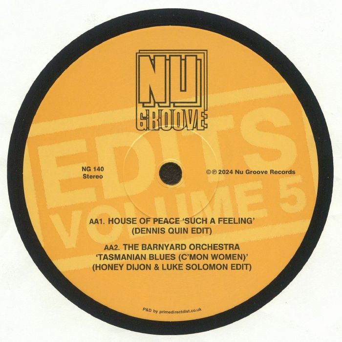 Various – Nu Groove Edits Volume 5 (12", Nu Groove Records, 2024) Back Cover
