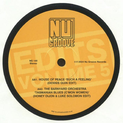 Various – Nu Groove Edits Volume 5 (12", Nu Groove Records, 2024) Back Cover