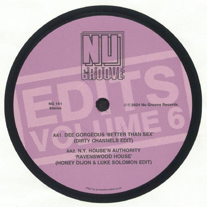Various – Nu Groove Edits Volume 6 (12", Nu Groove Records, 2024) Back Cover