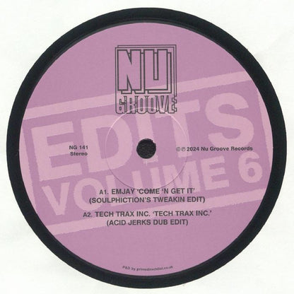 Various – Nu Groove Edits Volume 6 (12", Nu Groove Records, 2024) Front Cover