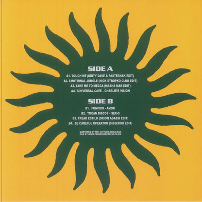 Various – Paradise Tempo (LP, Universal Cave, 2025) Back Cover