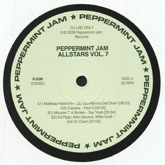 Various – Peppermint Jam Allstars Vol 7 (12", Peppermint Jam, 2026) Front Cover