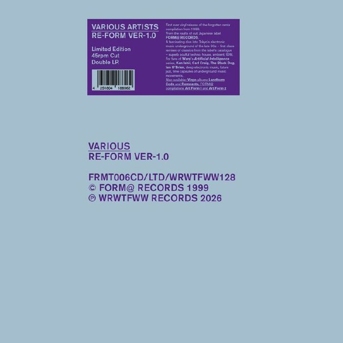 Various – Re-Form Ver-1.0 (2xLP, We Release Whatever The Fuck We Want Records, 2026) Front Cover