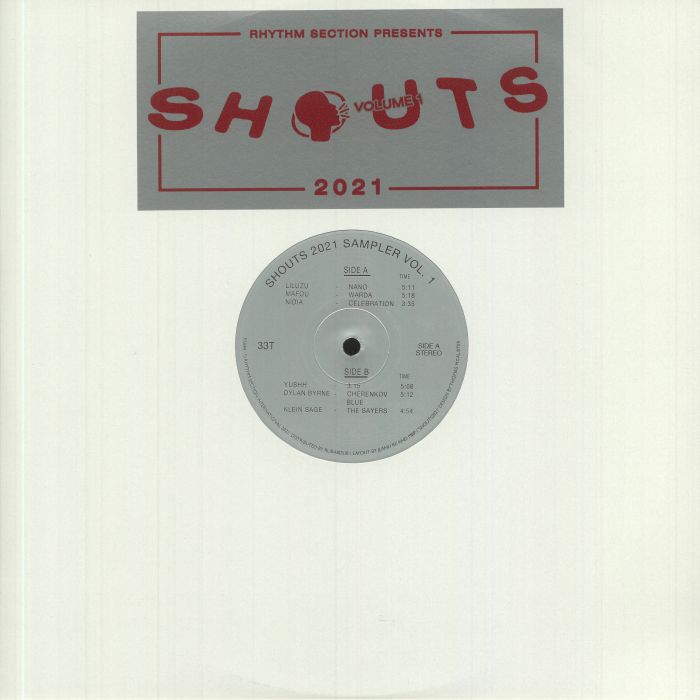 Various – Shouts 2021 Sampler Vol. I (12", Rhythm Section International, 2021) Front Cover