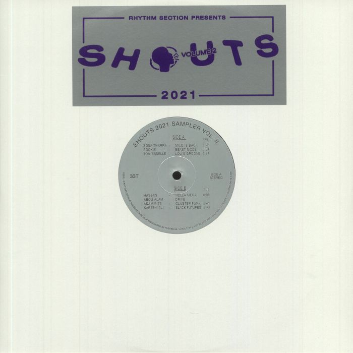 Various – Shouts 2021 Sampler Vol. II (12", Rhythm Section International, 2021) Front Cover