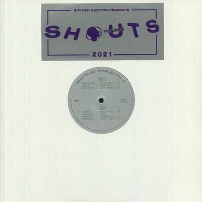 Various – Shouts 2021 Sampler Vol. II (12", Rhythm Section International, 2021) Front Cover