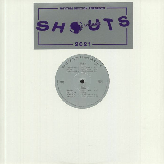 Various – Shouts 2021 Sampler Vol. II (12", Rhythm Section International, 2021) Front Cover