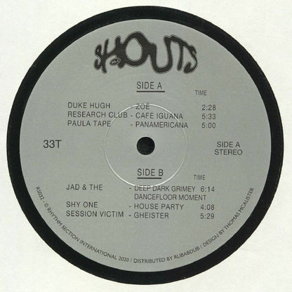 Various – Shouts Vol. 2 (12", Rhythm Section International, 2020) Front Cover