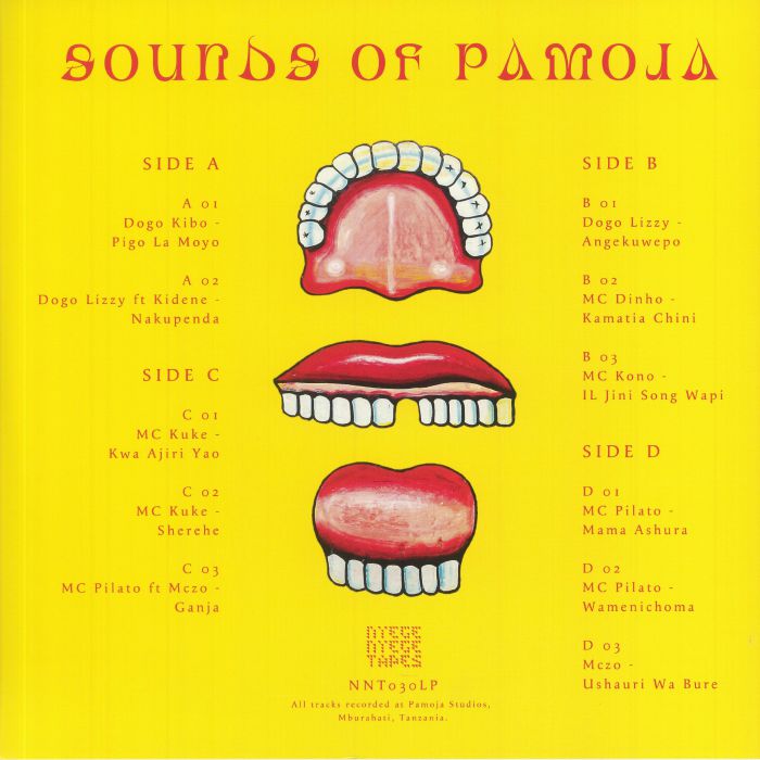 Various – Sounds Of Pamoja (2xLP, Red, Nyege Nyege Tapes, 2021) Back Cover