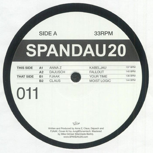 Various – SPANDAU20 011 (12", SPANDAU20, 2025) Front Cover