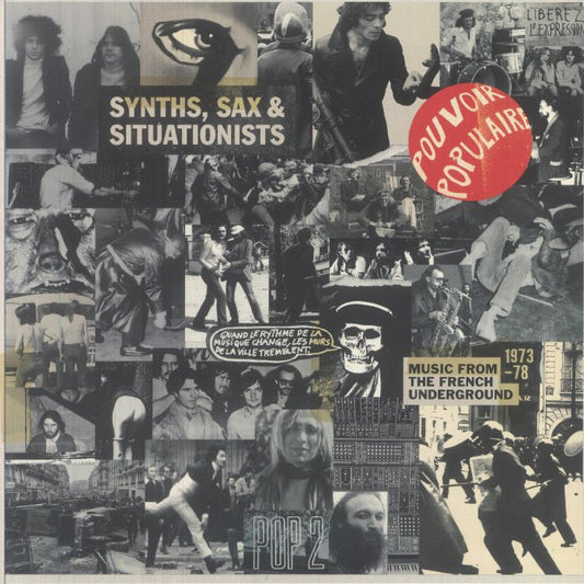 Various –        Synths, Sax & Situationists (Music From The French Underground 1973-78)  (LP, The Roundtable, 2026) Front Cover