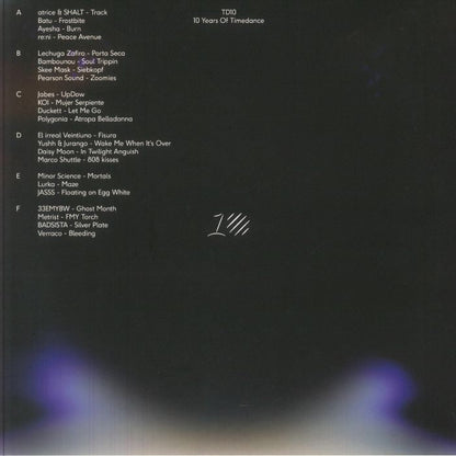 Various – TD10 (LP, Timedance, 2025) back cover