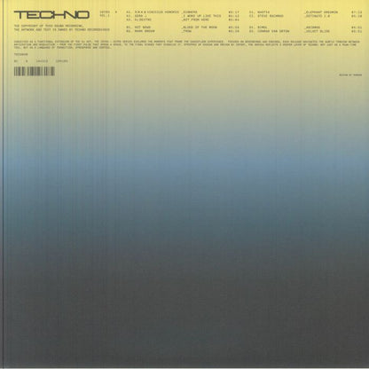 Various – TECH040 (LP, TECHNO Records, 2026) Back Cover