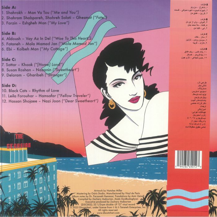 Various – Tehrangeles Vice: Iranian Diaspora Pop 1983-1993 (LP, Discotchari, 2025) Back Cover