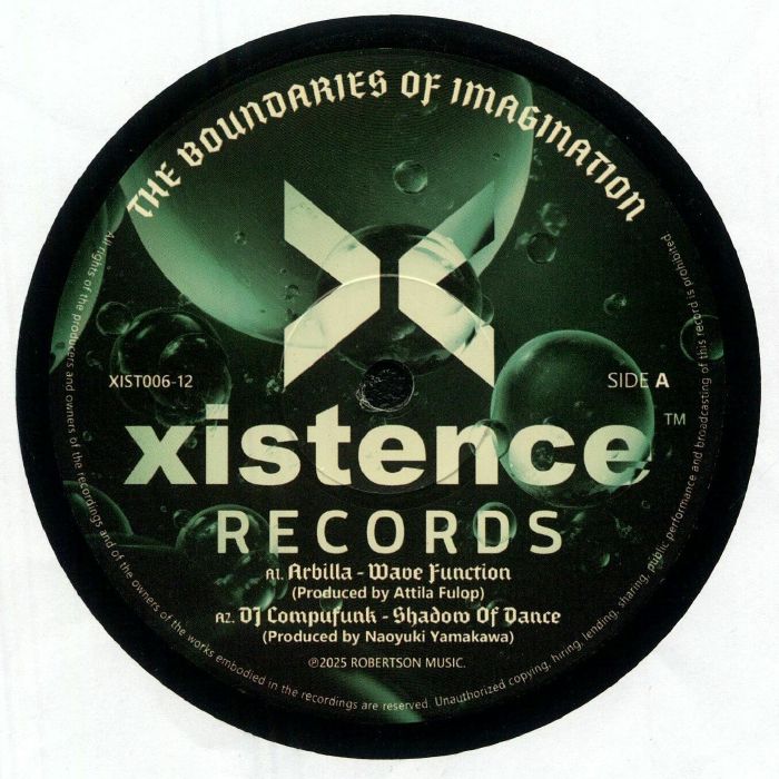 Various – The Boundaries Of Imagination (12", Xistence Records, 2025) Front Cover
