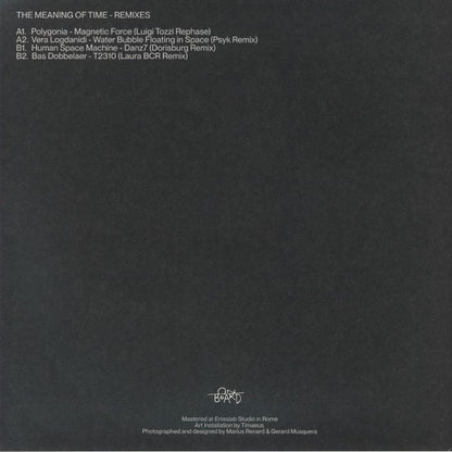 Various – The Meaning Of Time - Remixes (12", On Board Music, 2026) Back Cover