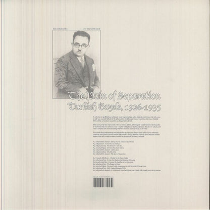 Various – The Pain Of Separation: Turkish Gazels 1926-1935 (LP, Death Is Not The End, 2026) Back Cover