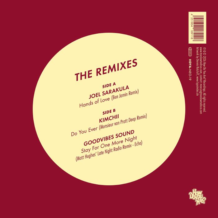 Various – The Sunset Manifesto Volume 2 (The Remixes) (7", White, How Do You Are?, 2026) Back Cover