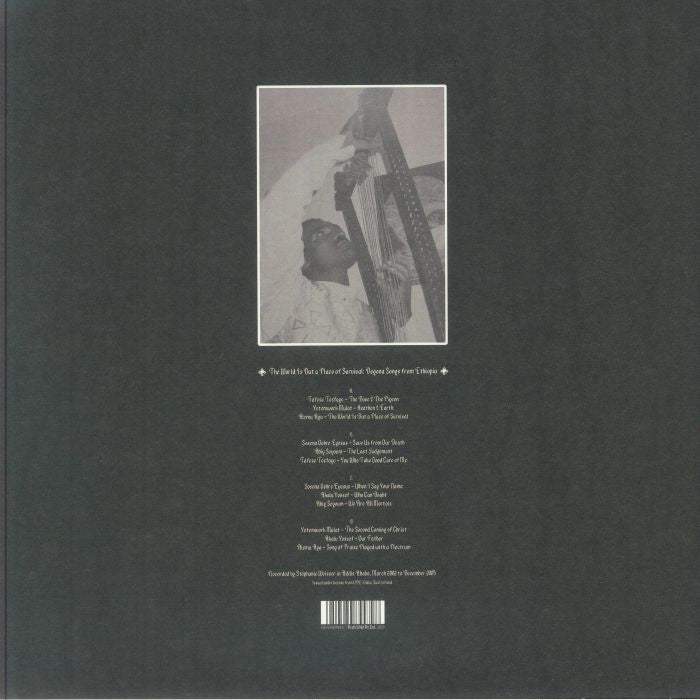 Various – The World Is But A Place Of Survival: Begena Songs From Ethiopia (2x12", Death Is Not The End, 2025) Back Cover