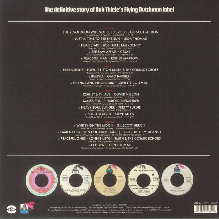 Various – This Is Flying Dutchman 1969-1975 (2xLP, BGP Records, 2023) Back Cover