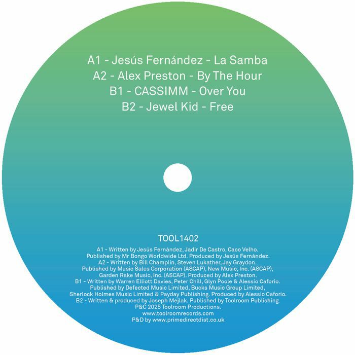 Various – Toolroom Sampler Vol. 22 (12", Toolroom Records, 2026) Back Cover