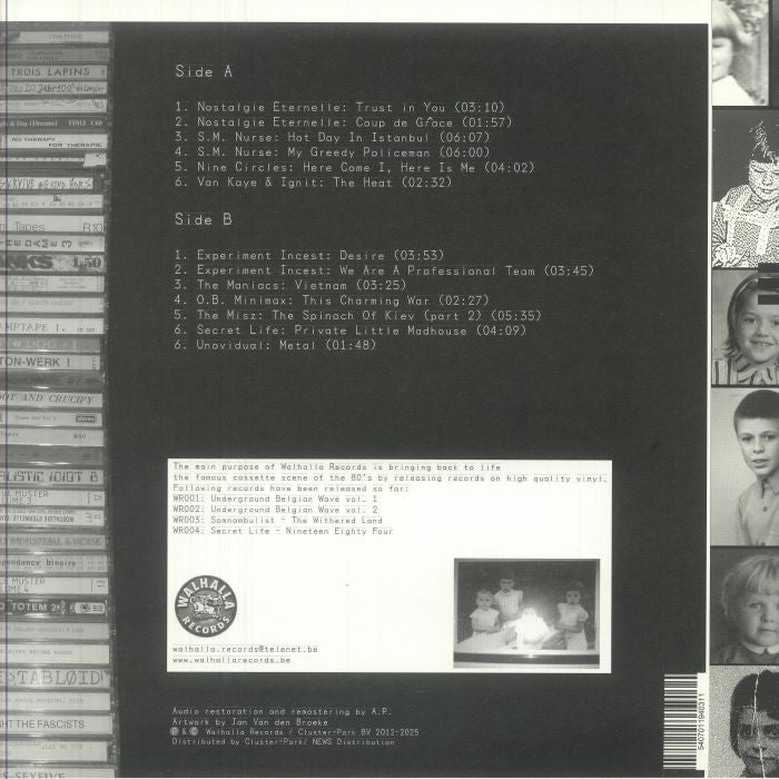 Various – Underground Wave Volume 3 (LP, Walhalla Records, 2025) Back Cover
