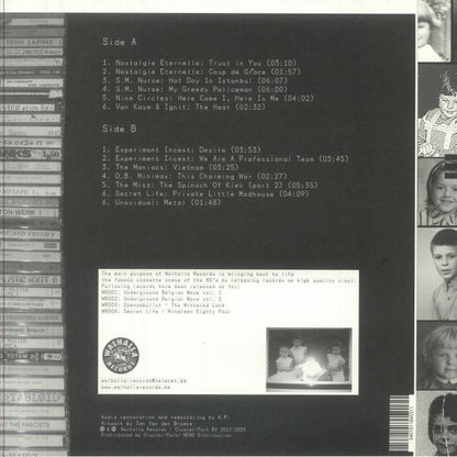 Various – Underground Wave Volume 3 (LP, Walhalla Records, 2025) Back Cover