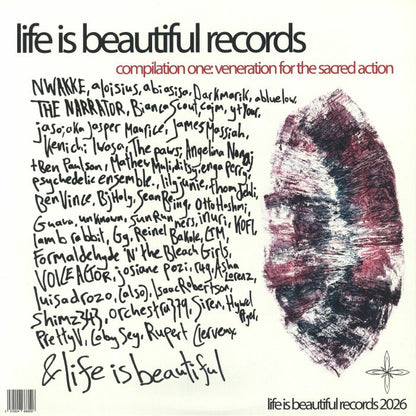 Various – Veneration For The Sacred Action (3xLP, life is beautiful records, 2026) Back Cover
