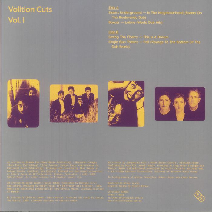 Various – Volition Cuts Vol. 1 (12", Efficient Space, 2025) Back Cover