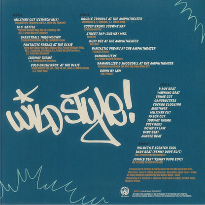 Various – Wild Style (LP+LP+7", Blue+Orange, Mr Bongo, 2025) Back Cover
