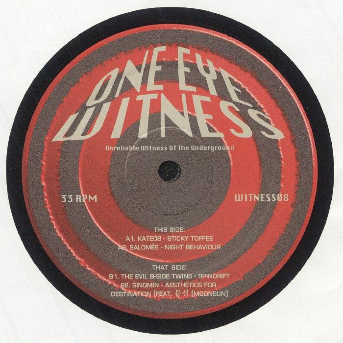 Various – WITNESS08 (12", One Eye Witness, 2025) Front Cover