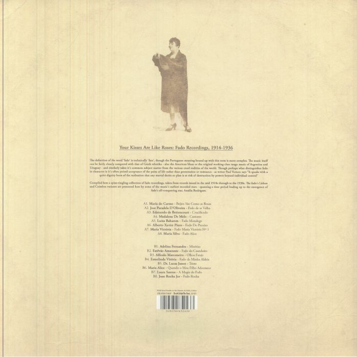 Various – Your Kisses Are Like Roses Fado Recordings, 1914​-​1936 (LP, Death Is Not The End, 2026) Back Cover
