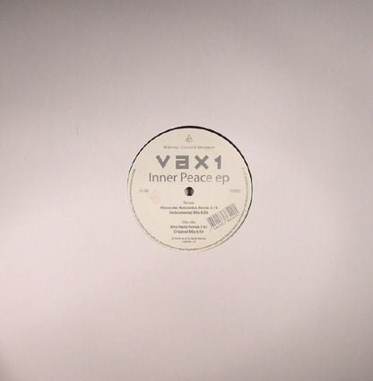 Vax1 – Inner Peace EP (12", Mental Groove Records, 2016) Back Cover