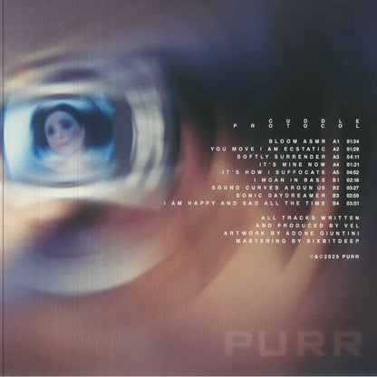 Vel – Cuddle Protocol (LP, Purr, 2025) back cover