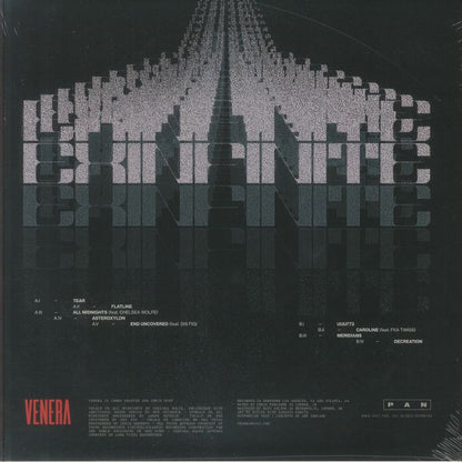 Venera – Exinfinite (LP, Pan, 2025) Back Cover