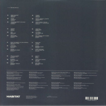 Verious Artists – Metaflora III (4xLP, Habitat Recordings, 2025) back cover