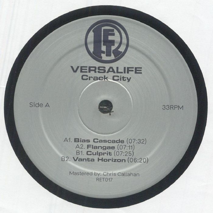 Versalife – Crack City (12", Rotterdam Electronix, 2026) Front Cover