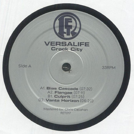 Versalife – Crack City (12", Rotterdam Electronix, 2026) Front Cover
