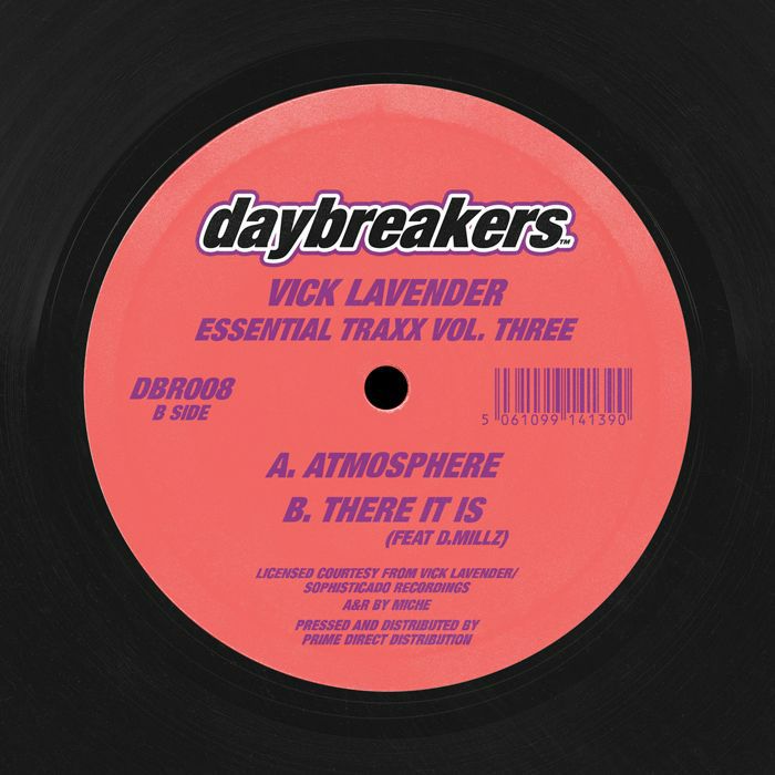 Vick Lavender – Essential Traxx Vol 3 (12", Daybreakers, 2026) Back Cover