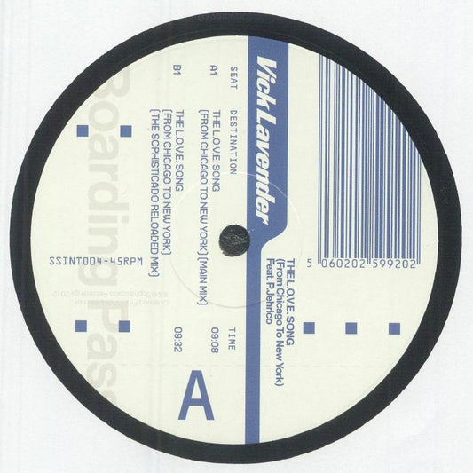 Vick Lavender Feat. P.Jehrico – The L.O.V.E. Song (From Chicago To New York) (12", South Street International, 2025) front cover